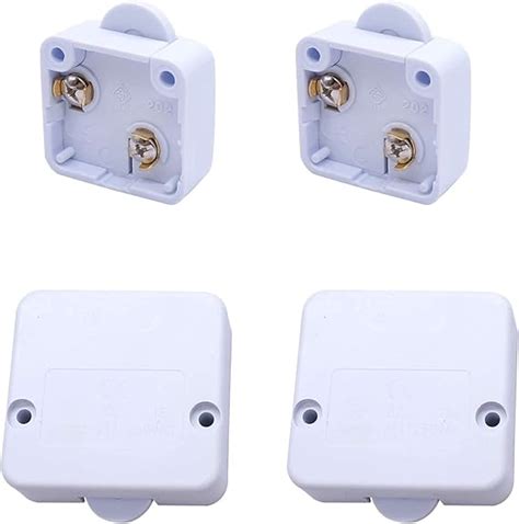 Buy Cabinet Lamp Switch, 2 Pack Wardrobe Touch White Switches, Normally ...