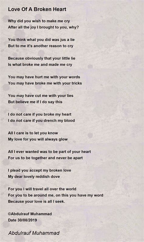 Heart Broken Poems That Make You Cry