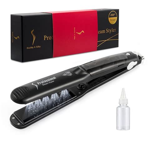 MADAMI Steam Hair Straightener Flat Iron Professional Ceramic ...