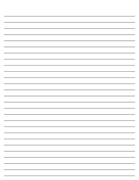 Lined Paper Printable Pdf - Free Word Template