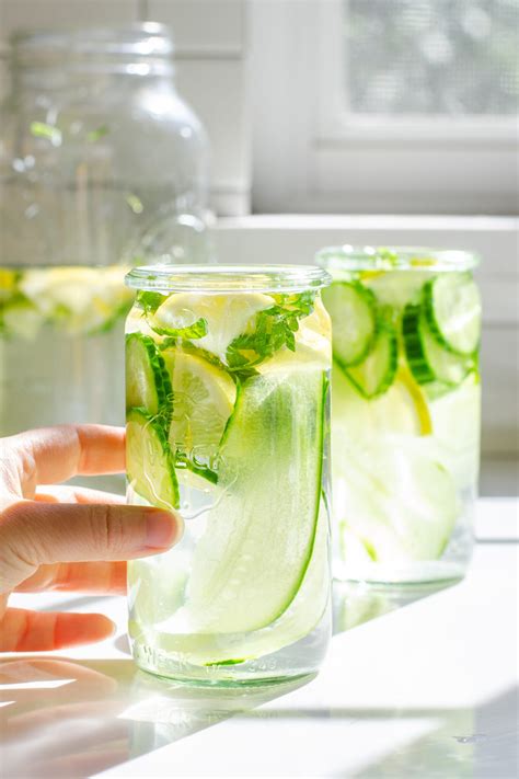 Cucumber Lemon Mint Water Recipe - Buttered Side Up