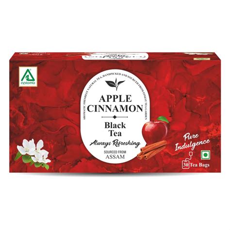 Aplomb Apple Cinnamon Black Tea | Green Tea Immunity | Premium Black ...