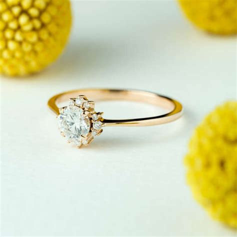 Arya 0.57 CT Diamond Rose Gold Ring