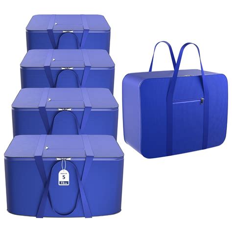 Kuber Industries Pack of 5 Nylon 72L Large King Size Underbed Storage ...