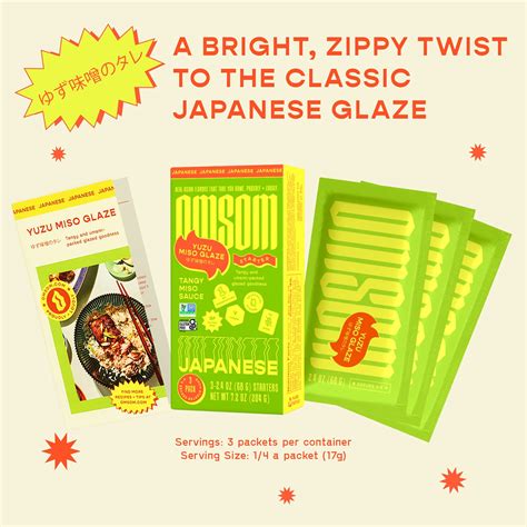 Buy Omsom Yuzu Miso Glaze (3 x 68g Sauce Packets) Chef-Approved ...