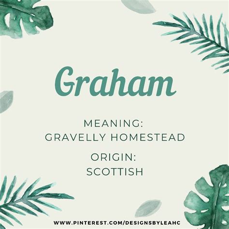 Graham Meaning Of Name