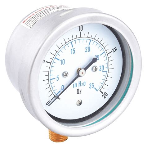 PIC GAUGES, For Natural Gas & Other Gases, 0 oz/sq in to 20 oz/sq in ...