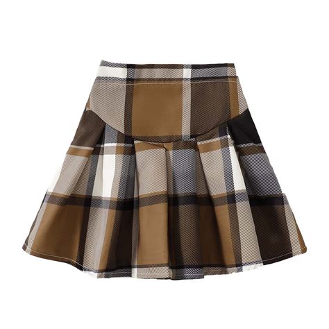 KIMI BEAR Big Girls Skirts 8 Years Big Girls Plaid Print Skirts 9 Years ...