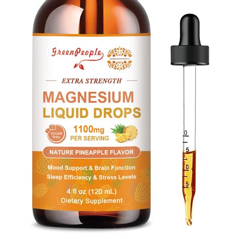 Buy 17-in-1 Triple Magnesium Complex Supplement 1100mg, Magnesium Liquid Drops with Magnesium ...