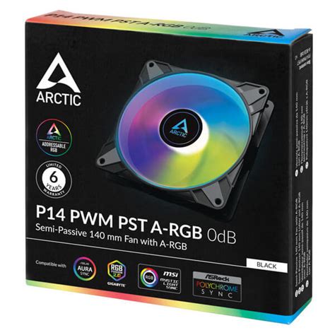 Best Arctic P14 PWM PST ARGB Single Pack Cabinet Fan