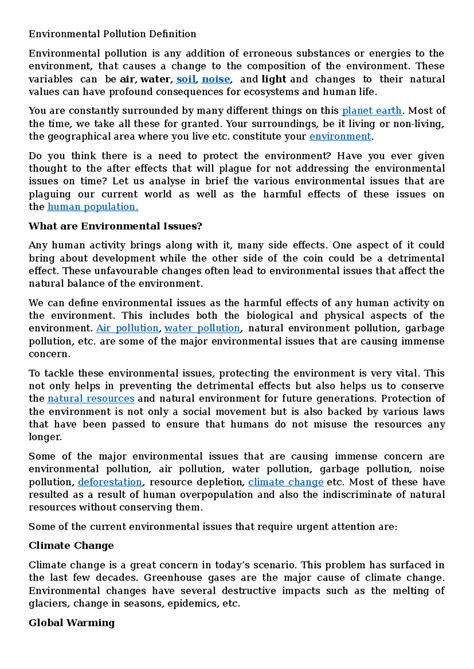 Environmental Law MOD I - Copy - Environmental Pollution Definition ...
