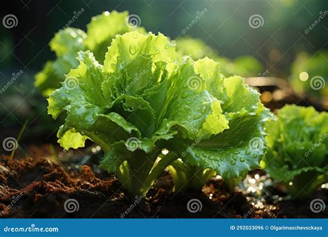 Field of Green Lettuce Vegetables Stock Photo - Image of nutrition ...