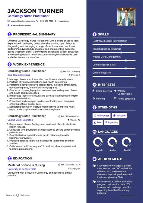 10+ Cardiology Nurse Practitioner Resume Samples & Templates for 2025
