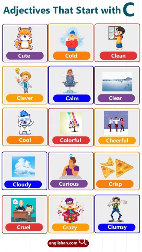 Adjectives Starting with C: 150+ Essential Words for Learners