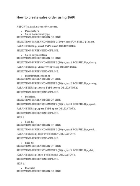 Image result for Bapi Sales Order