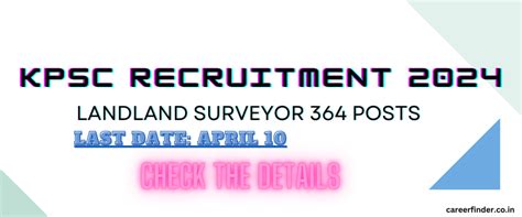 KPSC 2024: 364 Land Surveyor Jobs – Apply Now! 🚀