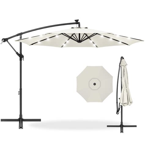 Buy Best Choice Products 10ft Solar LED Offset Hanging Outdoor Market ...