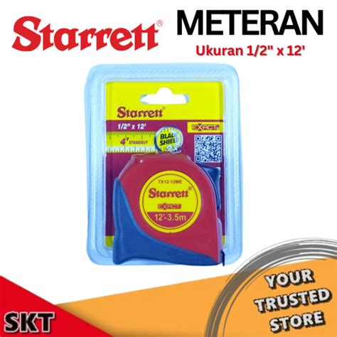 Jual METERAN EXACT ENGLISH METRIC POCKET TAPE 1/2" x 12' (13mm x 3.5m ...