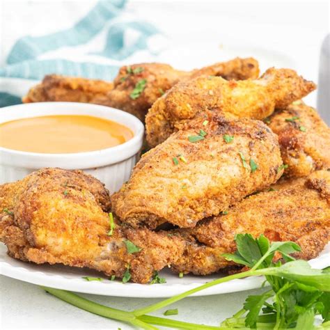 Air Fryer Breaded Chicken Wings - Tastes of Homemade