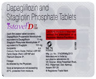 Istavel D 10/100 Tablet – Type 2 Diabetes Treatment
