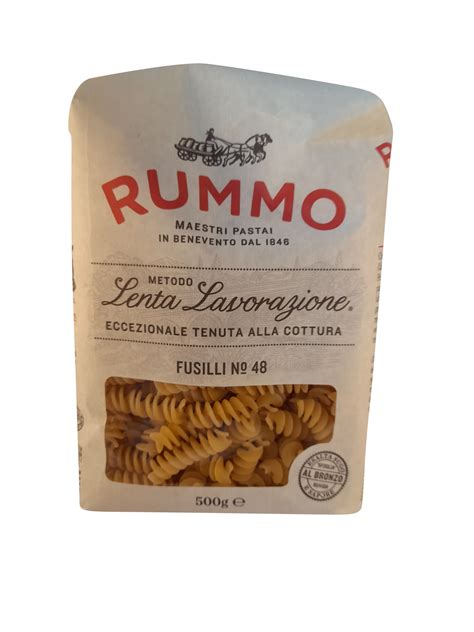 Italian Spiral Pasta Noodles Rummo Fusilli Pasta #48 - Italian Spiral ...