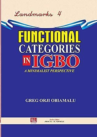 Buy Functional Categories in Igbo. A Minimalist Perspective Book Online ...