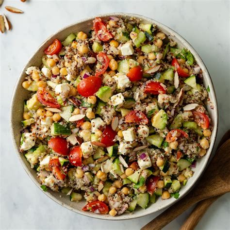 Quinoa Chickpea Salad with Feta