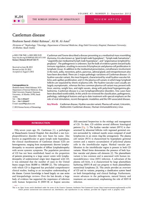 Kuvatulokset haulle castleman s disease specialist