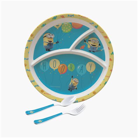 Buy SERVEWELL Minions Print 3-Pc. Kids Dining Set from Servewell at ...