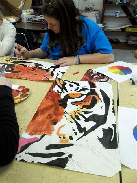 Lessons from the K-12 Art Room: Cropped Animal Portrait Paintings: Art ...