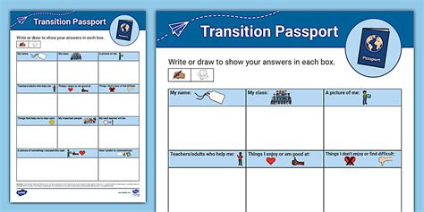ASN Transition Passport Editable Template