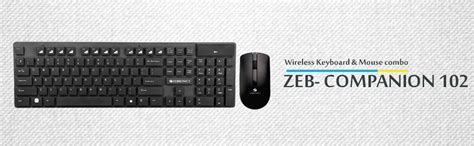 Amazon.in: Buy Zebronics Zeb-Companion 102 Wireless Keyboard and Mouse ...
