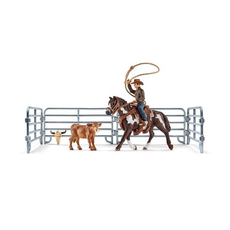 Buy Schleich Farm World Team Roping with Cowboy 11-piece Educational ...