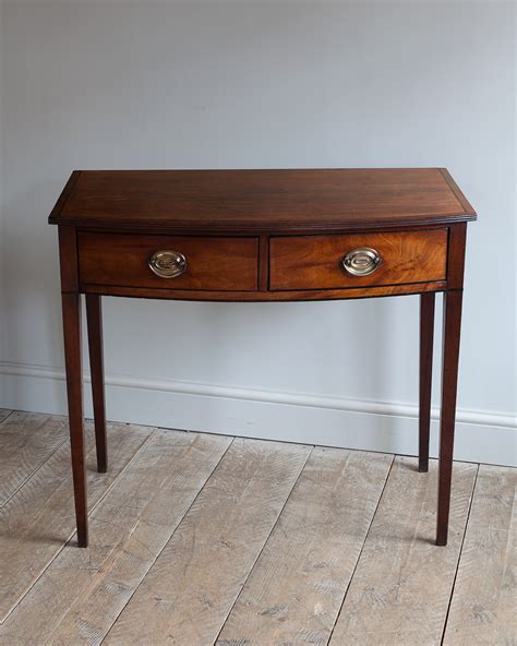 Antique Side Table, bowfront table, dressing table, writing table ...
