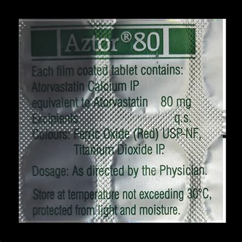 AZTOR 80MG TABLET 15'S Price, Uses, Side Effects & Substitutes | Medkart