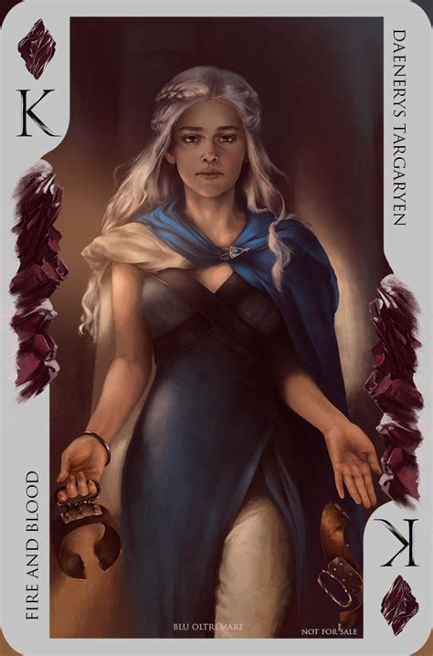 Game of Thrones card: Daenerys Targaryen by Blu-Oltremare on DeviantArt ...