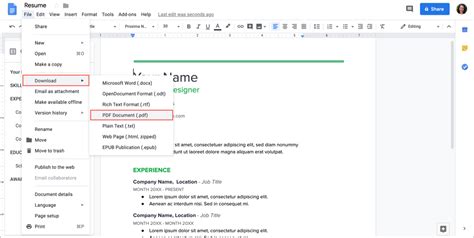 Image result for Google Docs PDF