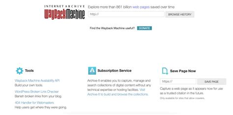 Image result for WayBackMachine Tutorial