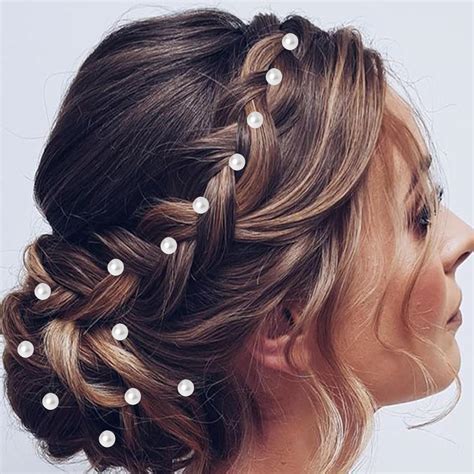 Buy Frescorr 12-Piece Pearl U-Pins Hair Accessories for Women & Girls ...