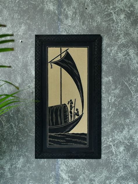 Shop Hand carved ceramic sail boat wall art online – Sowpeace