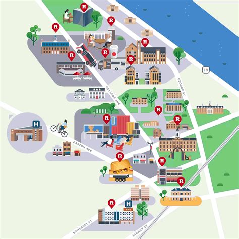 Rutgers University maps :: Behance