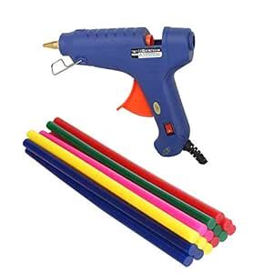 W WADRO 60 Watt Professional Gun with LED Indicator & 10 Colored Glue ...