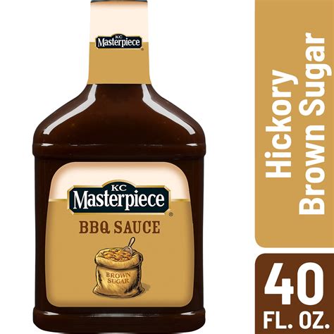 KC Masterpiece Hickory Brown Sugar Barbecue Sauce, 40 oz - Walmart.com