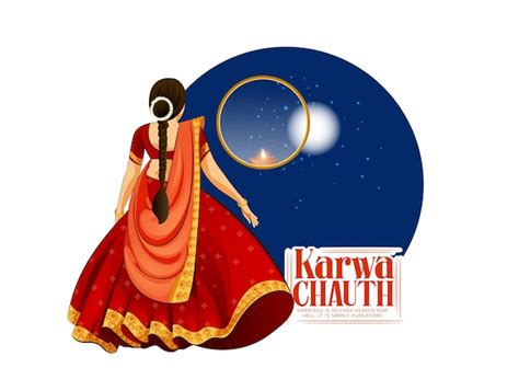 Happy Karwa Chauth Festival Card mit Karwa Chauth ist ein eintägiges ...