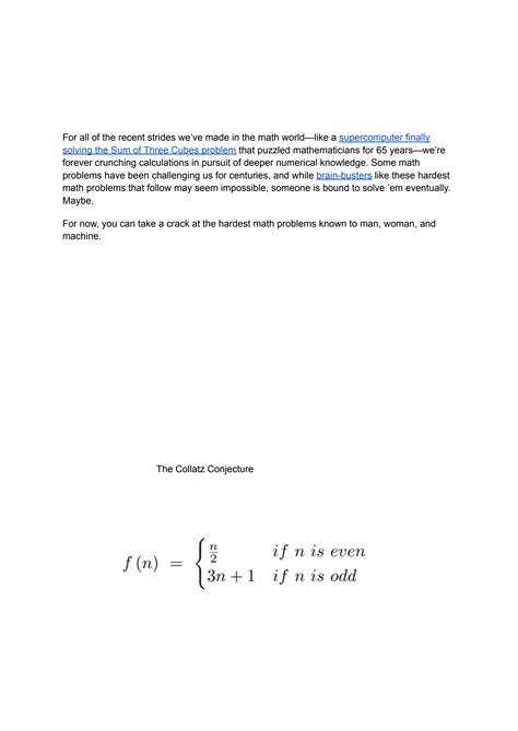 Hardest Math Problem 的图像结果