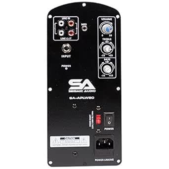 Seismic Audio - SA-APLW80 - 120 Watt Class AB Plate Amplifier for PA/DJ ...