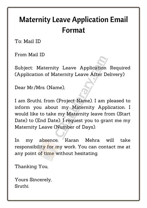 Maternity Leave Joining Application at Robert Leverett blog