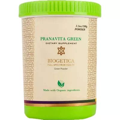 Buy Biogetica PranaVita Green Powder, 100gm Online : ClickOnCare.com