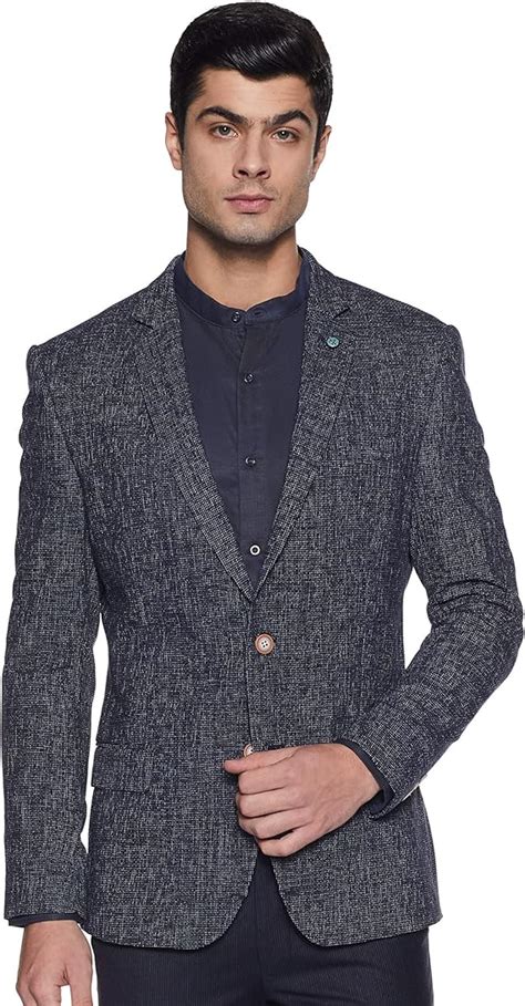 Buy Arrow New York Men's Notch Lapel Slim fit Blazer (ANVBZ5152N_Dark ...