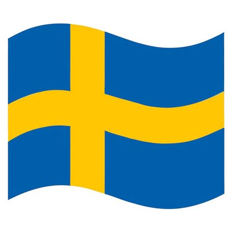 Sweden flag illustration on white background | Premium AI-generated vector